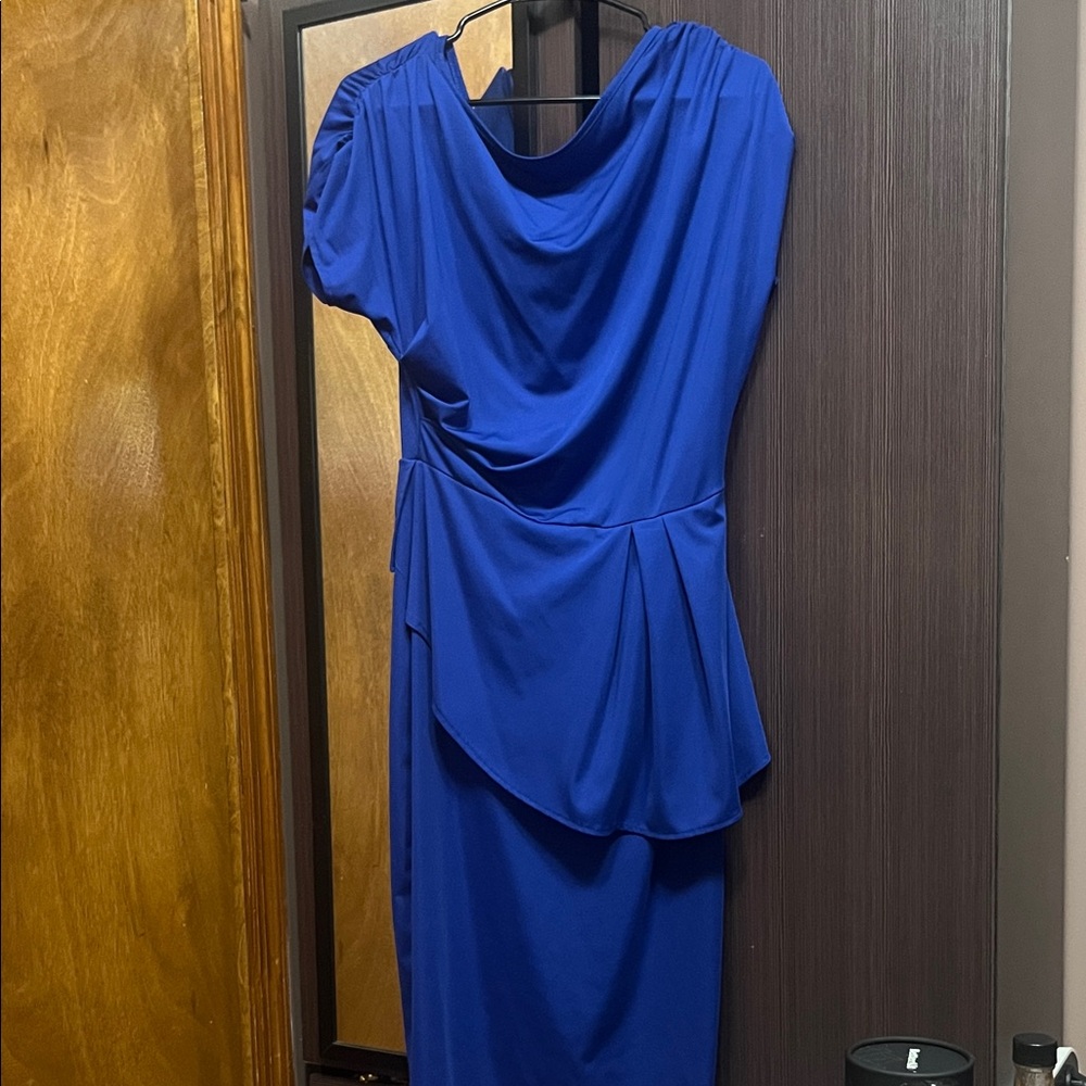 Elegant Blue Women's Dress
